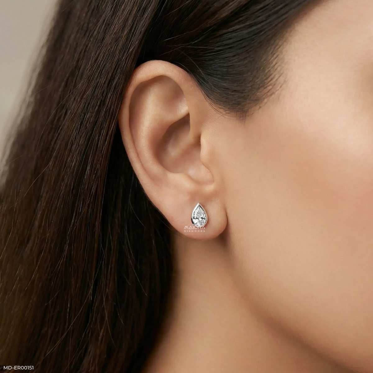 1 Carat Crystal Drop Earrings