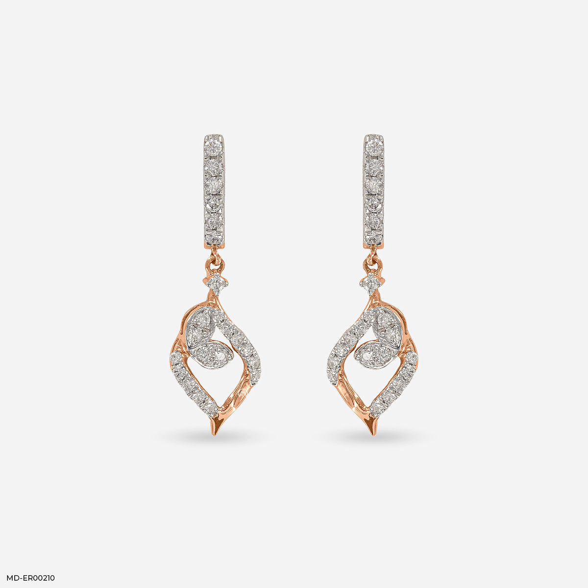 0.5 Carat Leafy Glorious Lab Diamond Earrings