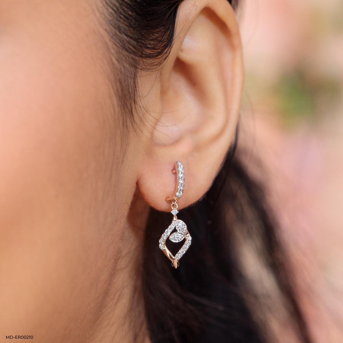 0.5 Carat Leafy Glorious Lab Diamond Earrings