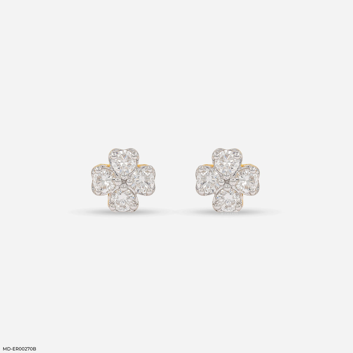 0.5 Carat Lucky Clover Lab Diamond Earrings
