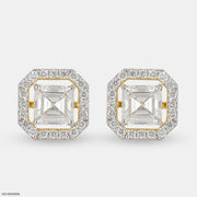 2 Carat Asscher Solitaire Detachable Earrings