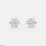 3 Carat Round Brilliant-Cut Stud Earrings