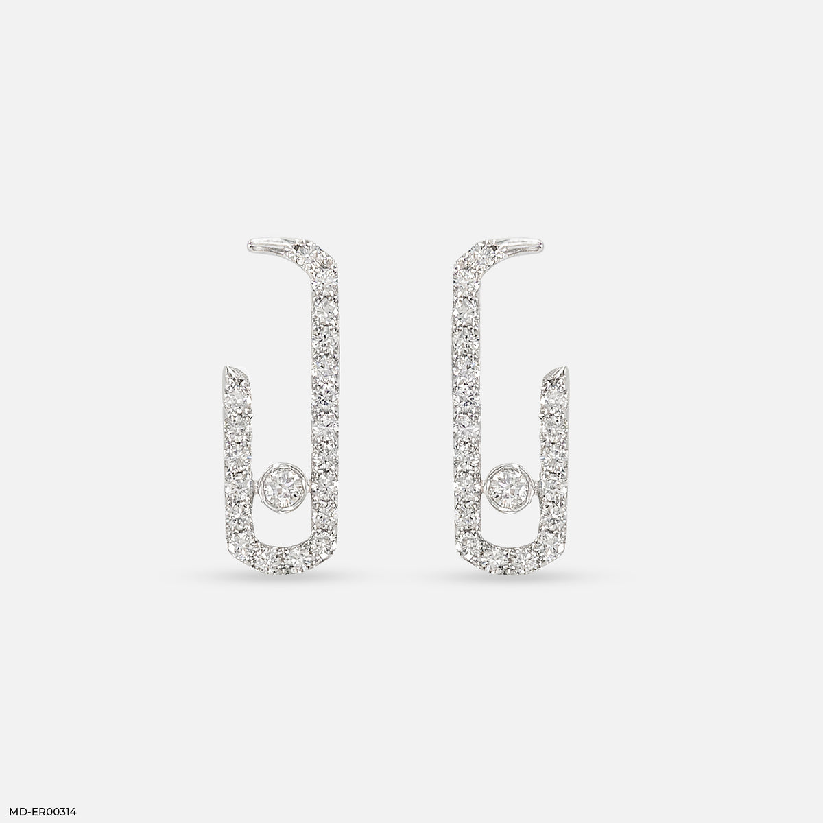 Diamond Pin Earrings