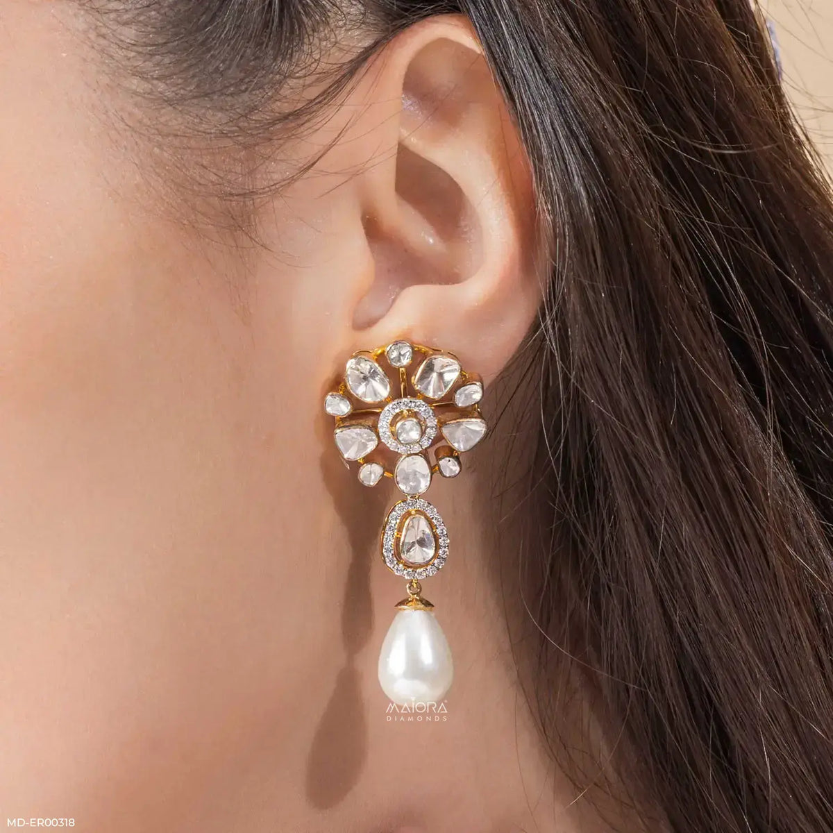 0.75 Carat Noor Lab Diamond Earrings