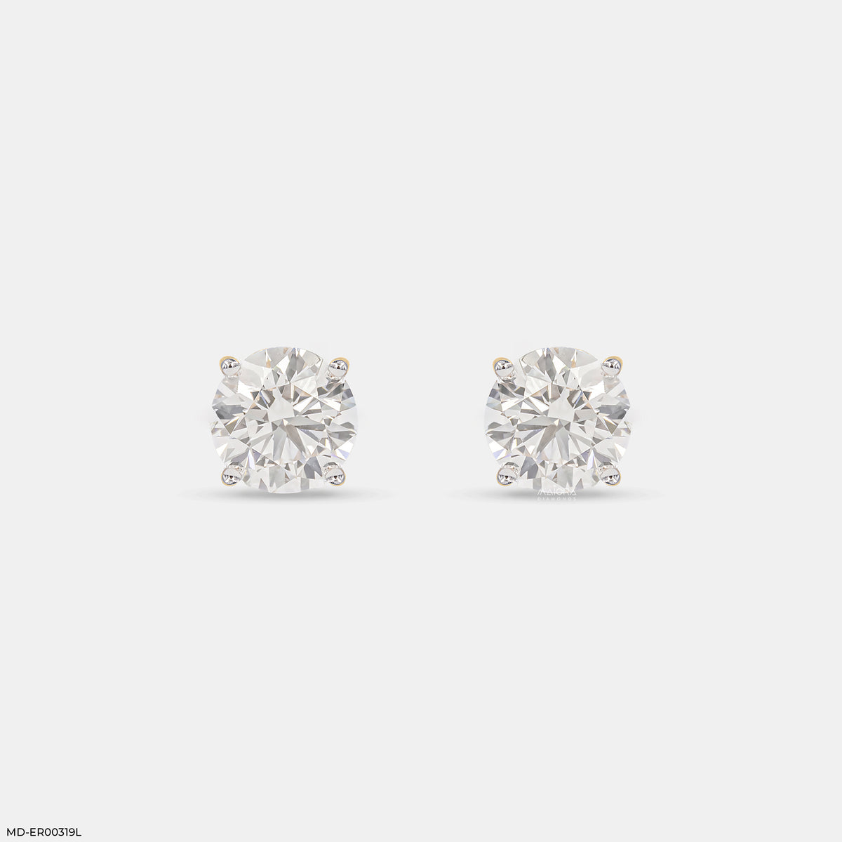 3 Carat Classic Four-Prong Diamond Solitaire Studs