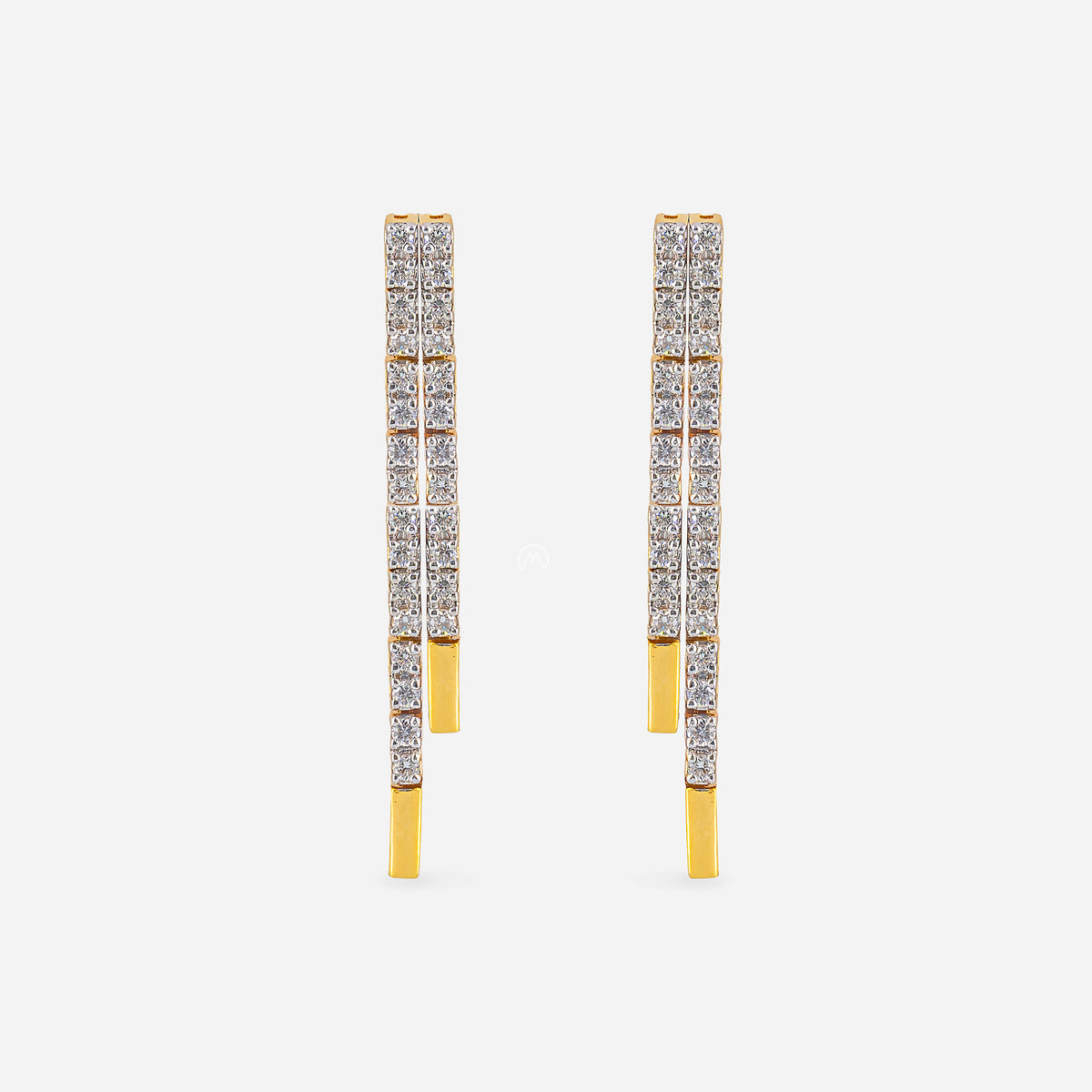 1 Carat Elegant Lines Lab Diamond Earrings