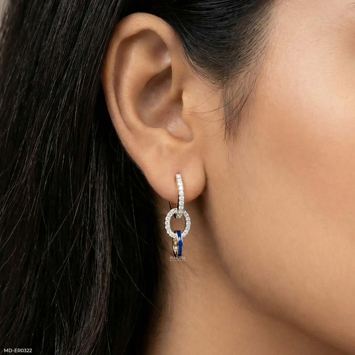 0.75 Carat Glistening Beauty Lab Diamond Earrings