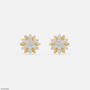 0.28 Carat StarFlower Glow Lab Diamond Earrings