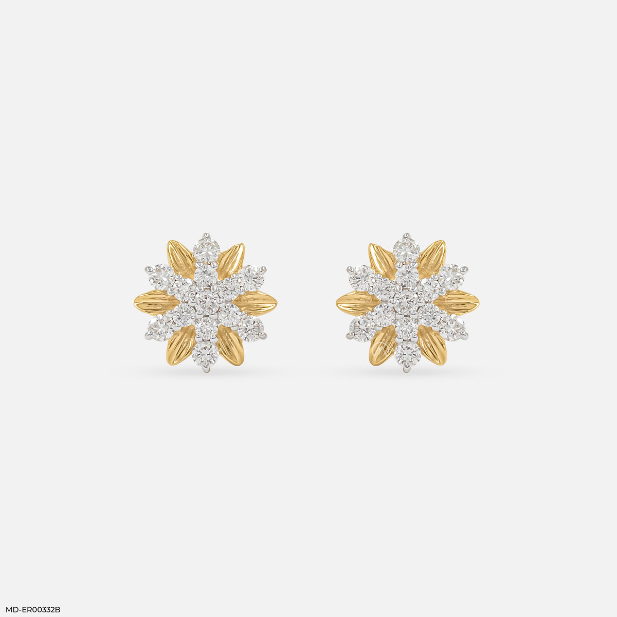 0.28 Carat StarFlower Glow Lab Diamond Earrings