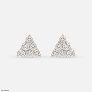 0.35 Carat Aurora Diamond Triangle Lab Diamond Studs