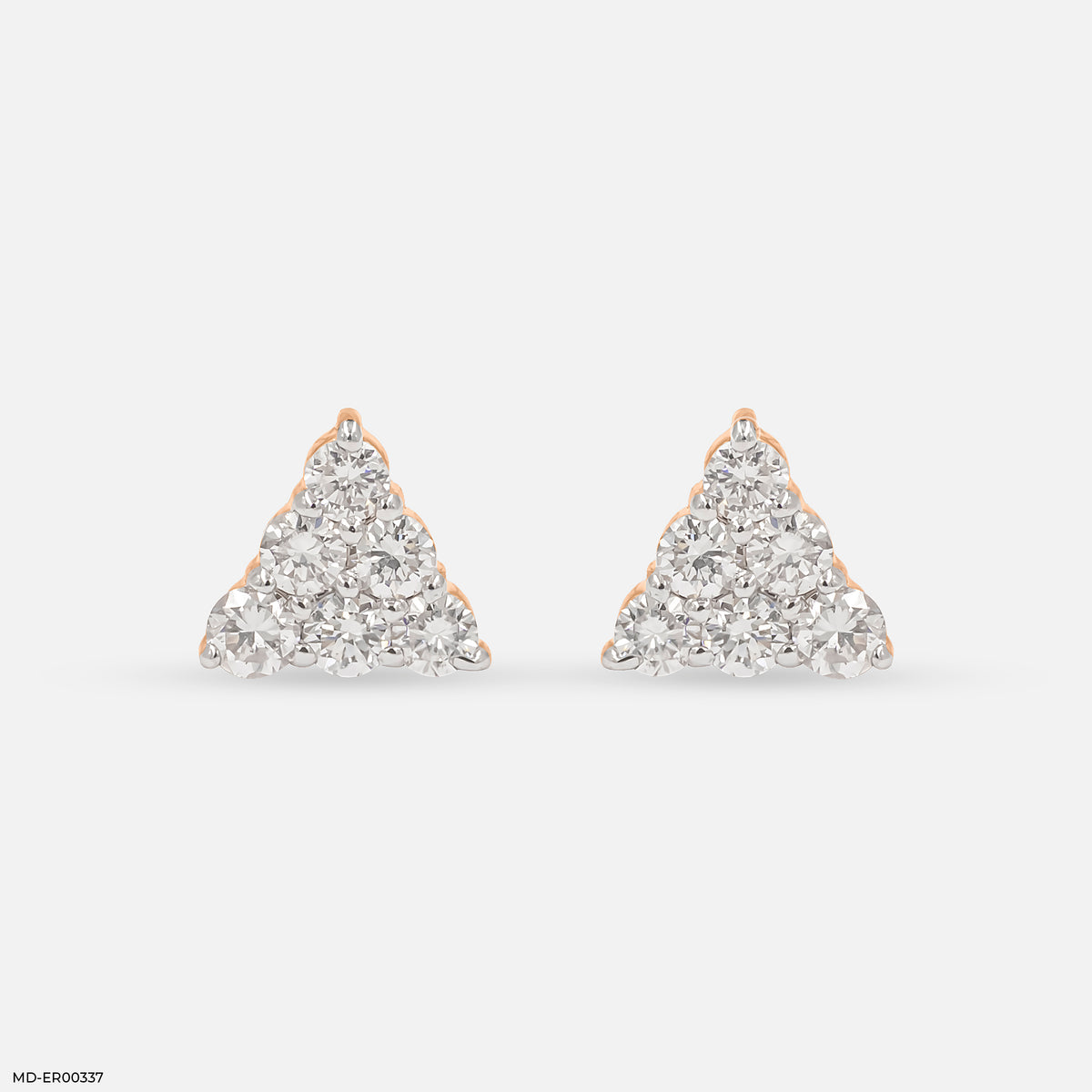 0.35 Carat Aurora Diamond Triangle Lab Diamond Studs