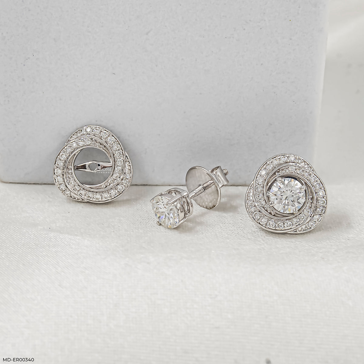 1.35 Carat Stellar Whirlwind Lab Diamond Studs