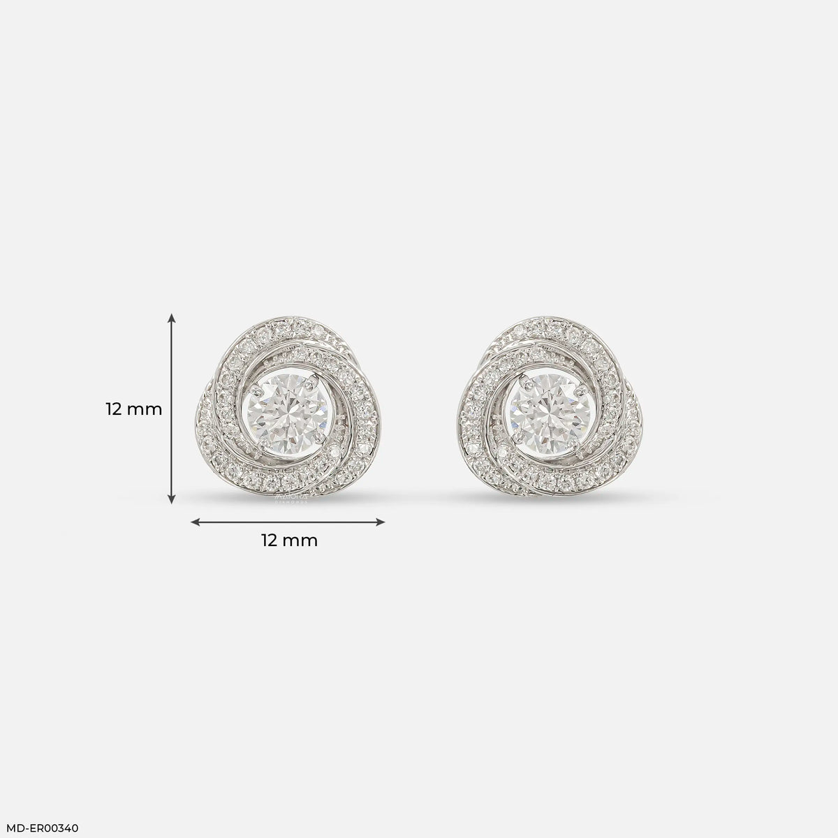 1.35 Carat Stellar Whirlwind Lab Diamond Studs