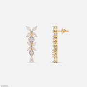 Sparkle Flora Diamond Earrings