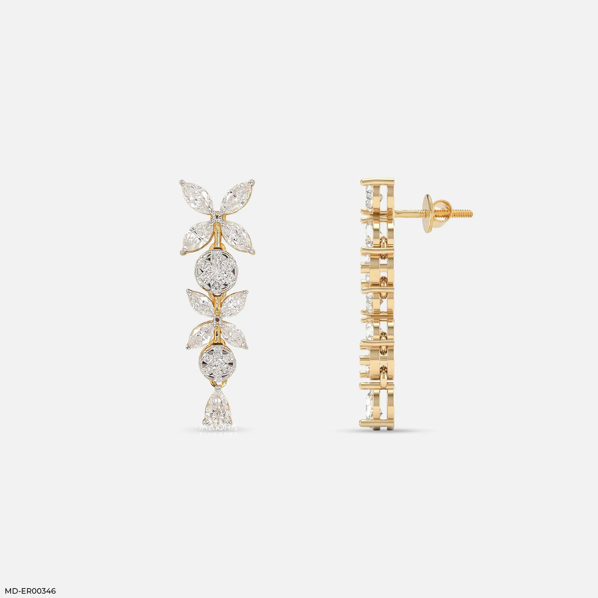 Sparkle Flora Diamond Earrings