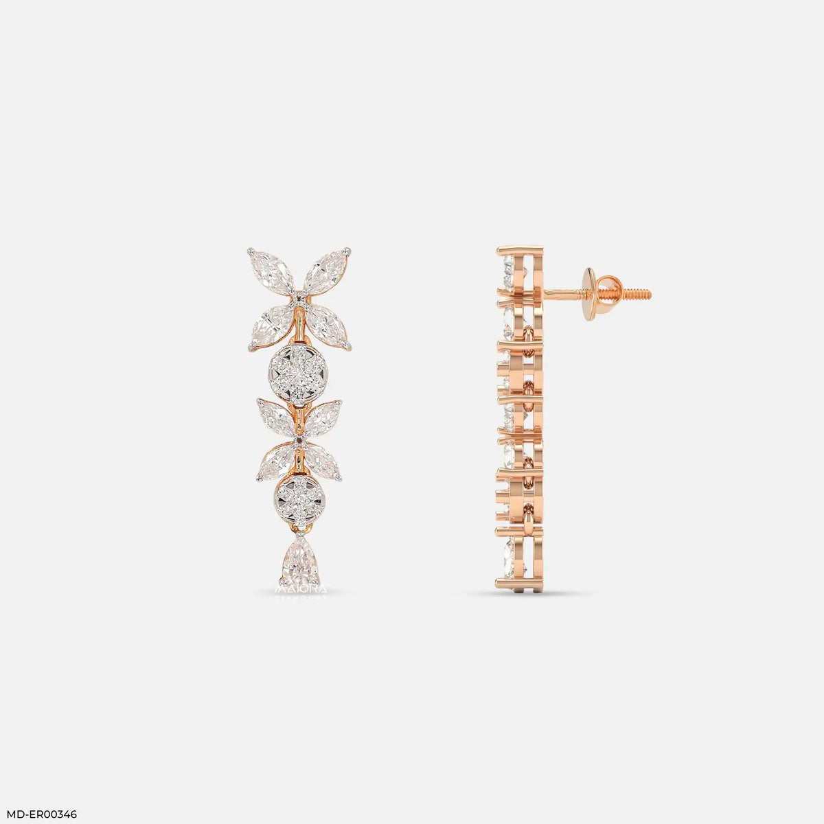 Sparkle Flora Diamond Earrings