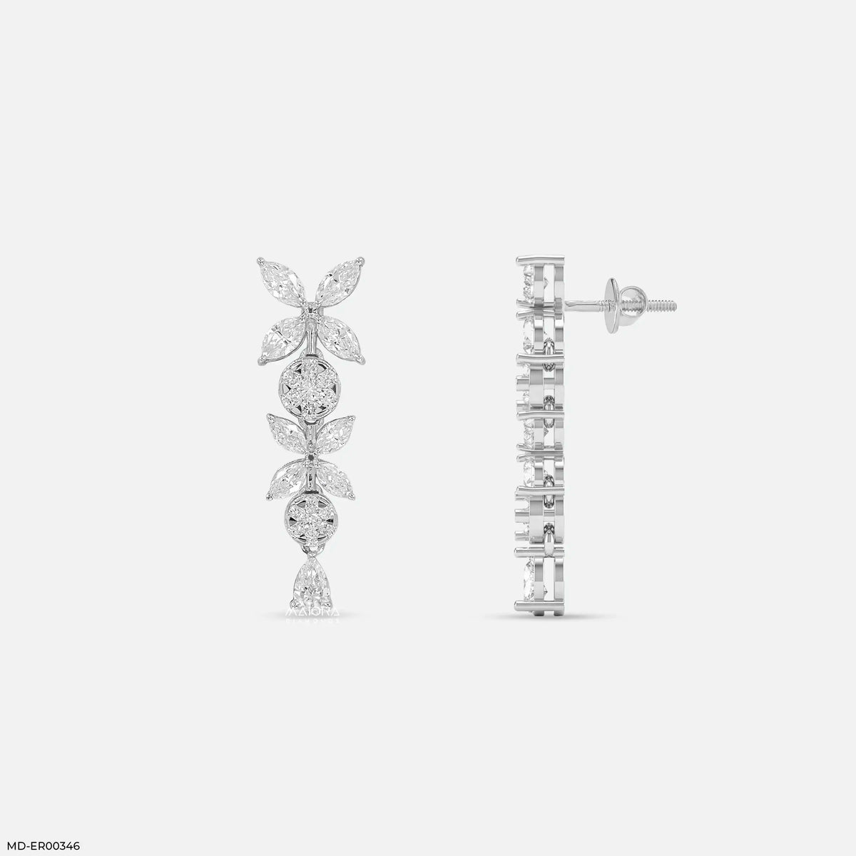 Sparkle Flora Diamond Earrings
