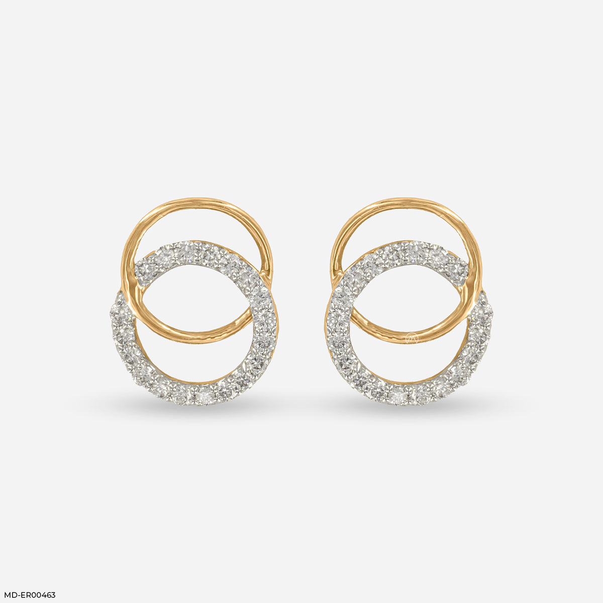 0.35 Carat Infinity Aura Studs Lab Diamond Earrings