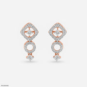 Quadro Studs Diamonds Earrings