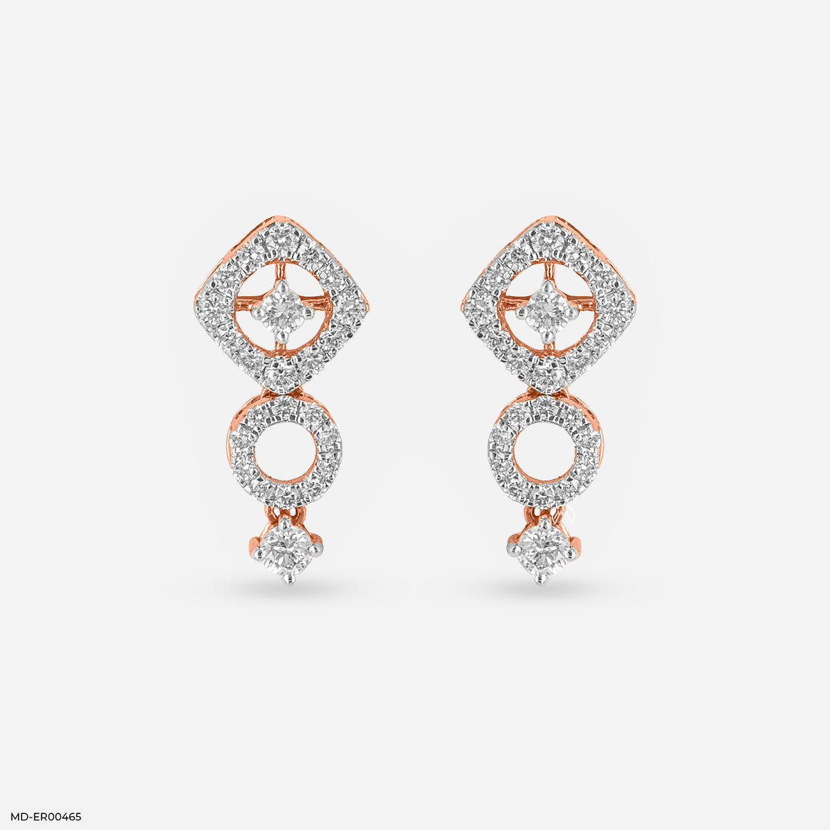 Quadro Studs Diamonds Earrings