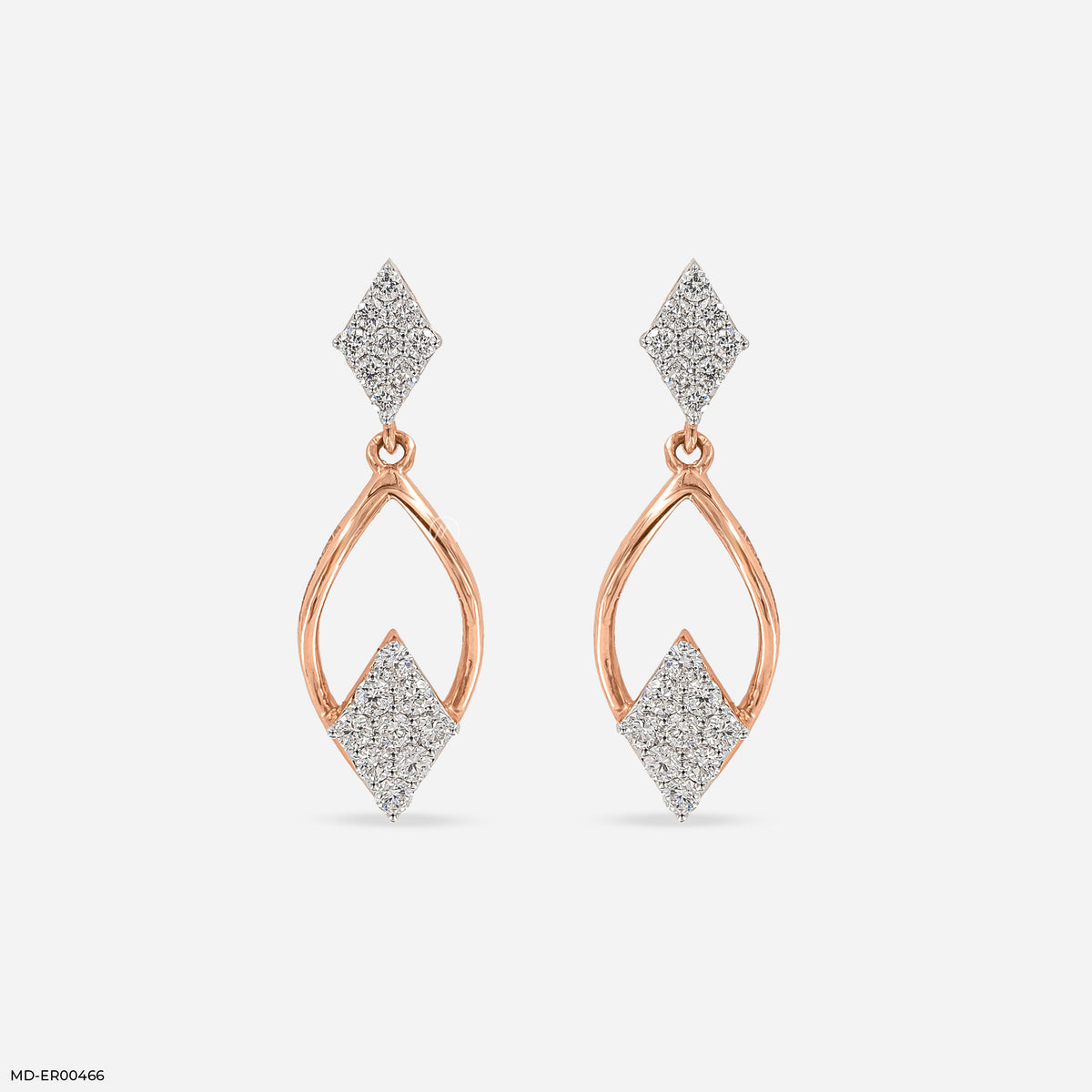0.5 Carat Diamond Drop Lab Diamond Earrings