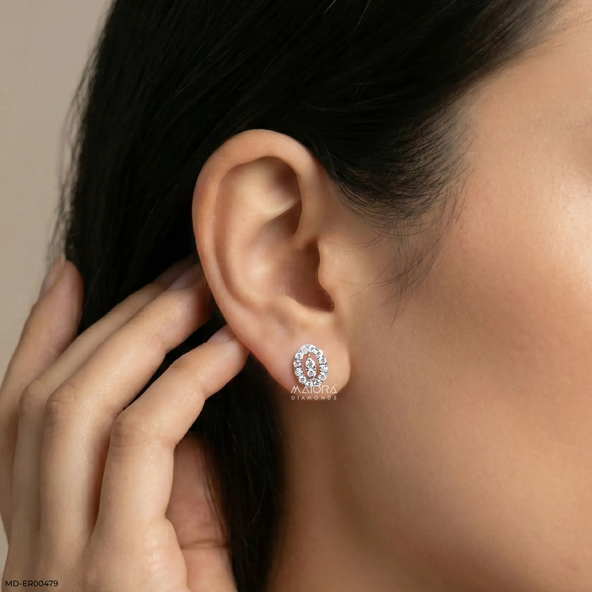 0.35 Carat Enchanting Ovals Lab Diamond Earrings