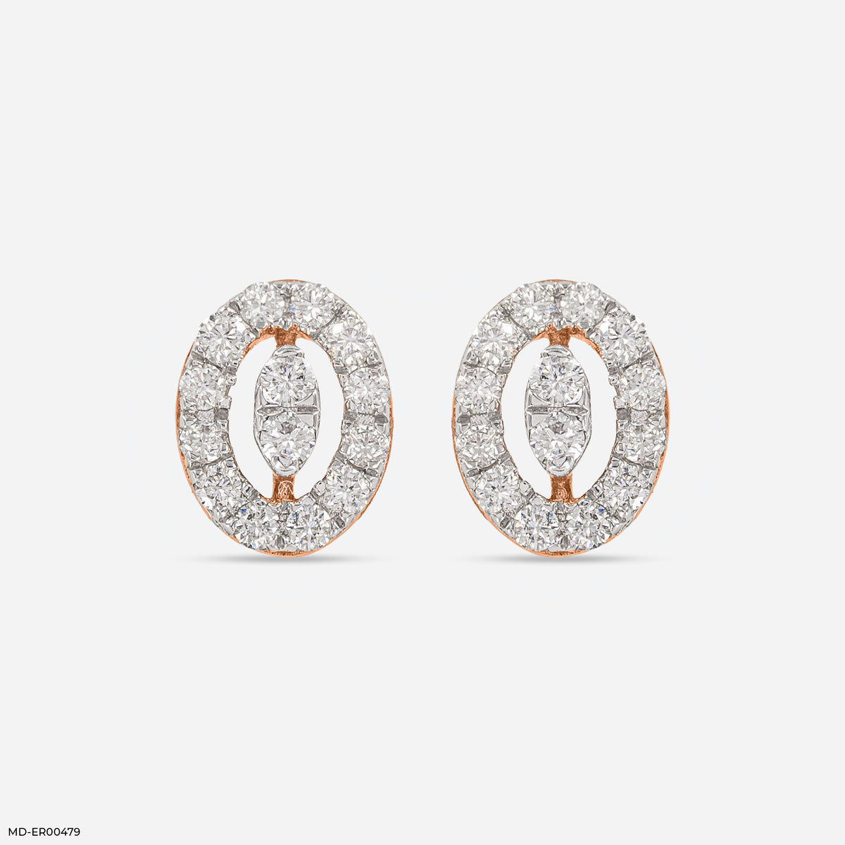 0.35 Carat Enchanting Ovals Lab Diamond Earrings