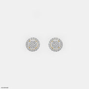 Legacy Halo Cluster Diamond Studs Earrings