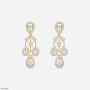 Diva Drop Diamond Earrings