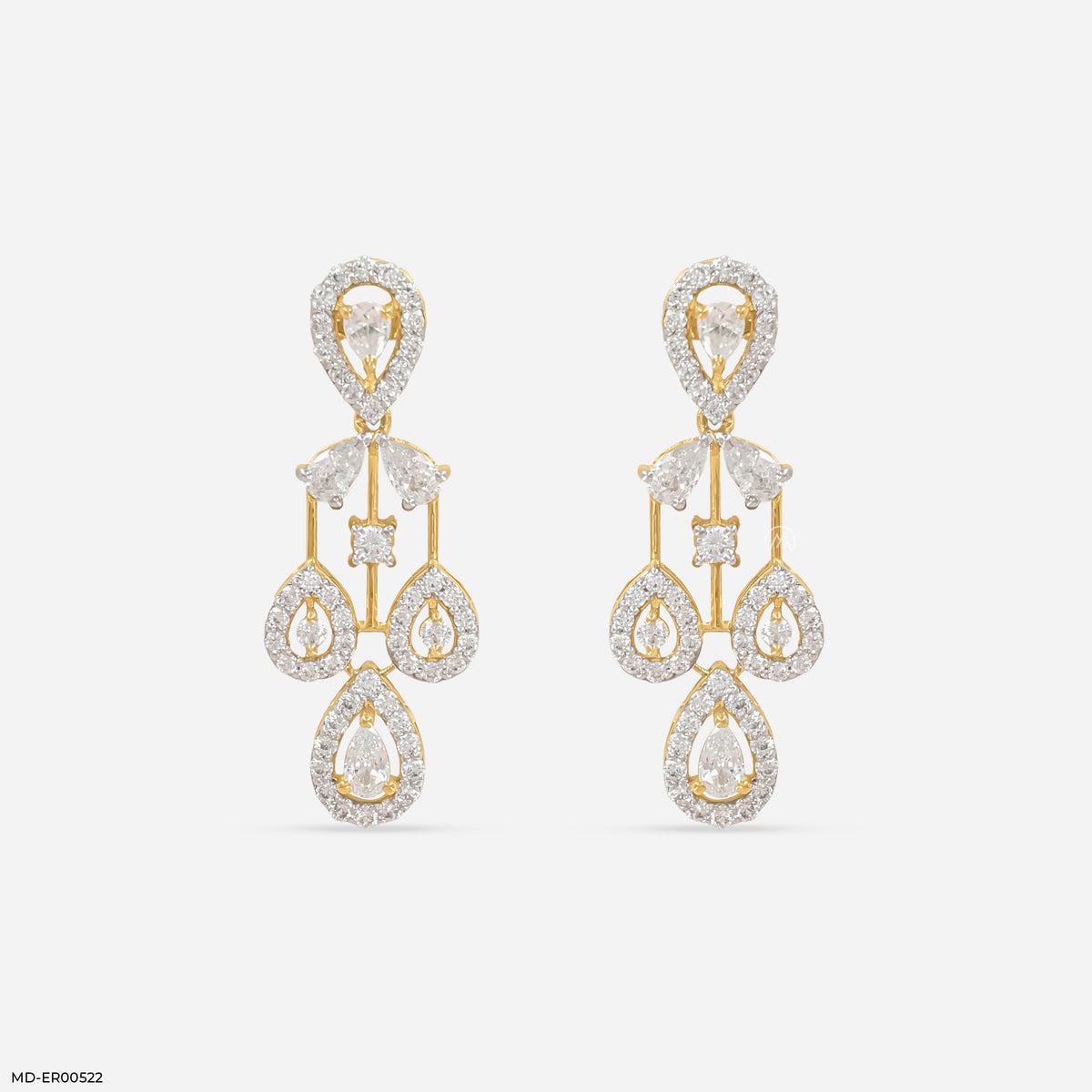Diva Drop Diamond Earrings