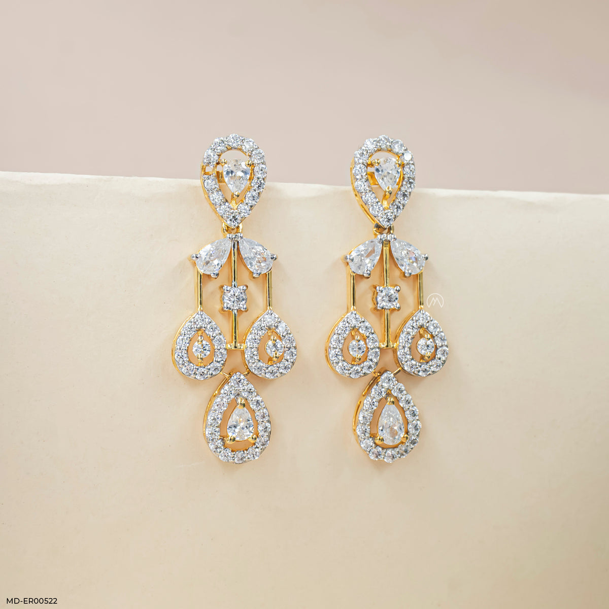 Diva Drop Diamond Earrings