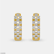 Diamond Triad Bali Earring