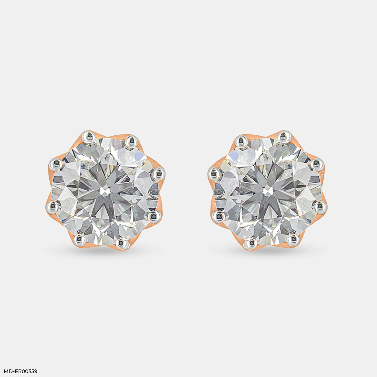 3 Carat Solitaire Majestic Glow Earrings