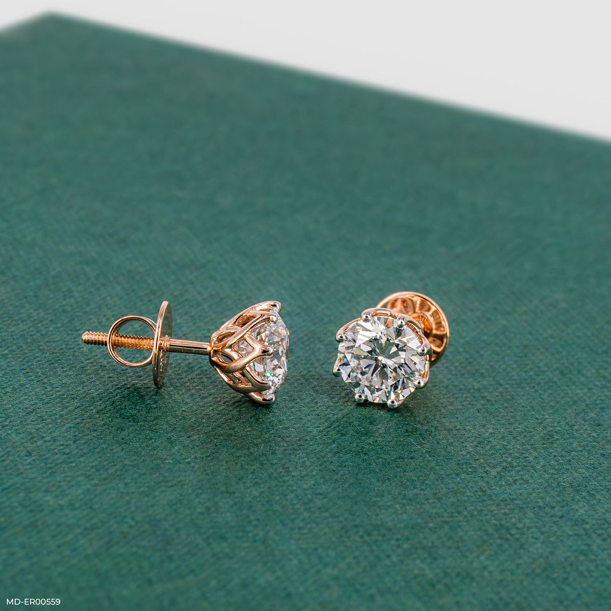 3 Carat Solitaire Majestic Glow Earrings
