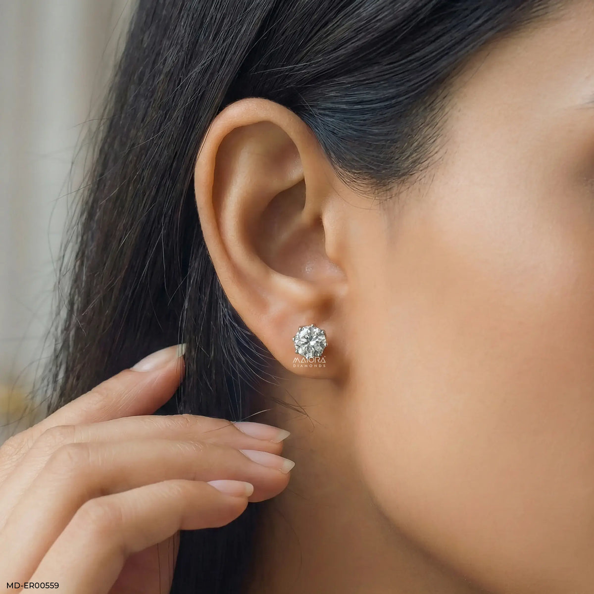 3 Carat Solitaire Majestic Glow Earrings