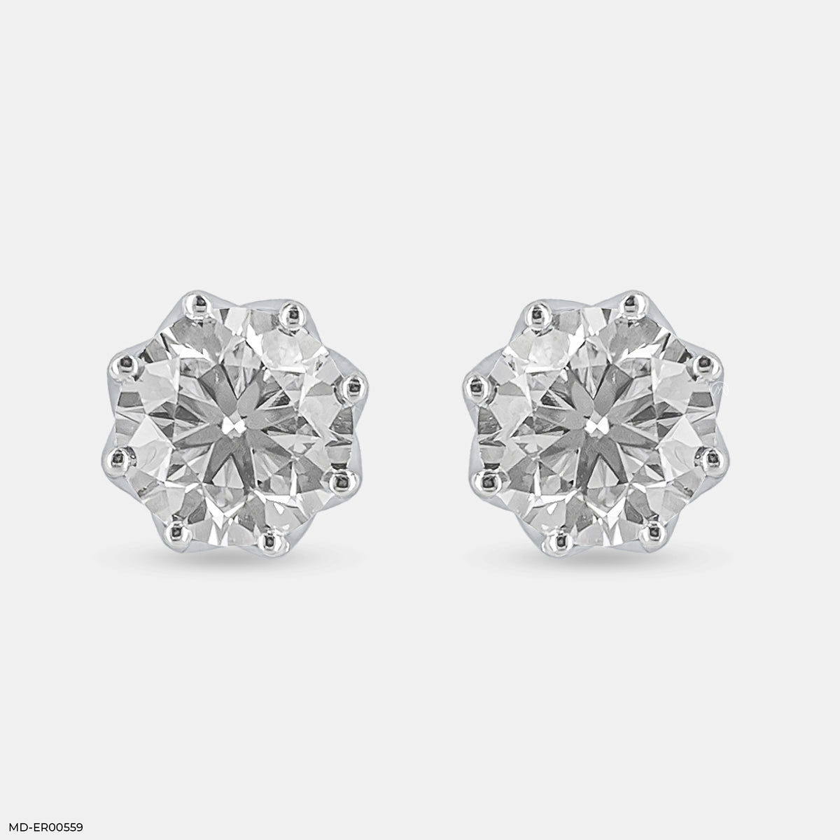 3 Carat Solitaire Majestic Glow Earrings