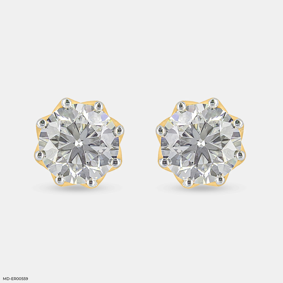 3 Carat Solitaire Majestic Glow Earrings