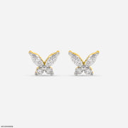 Sparkle Butterfly Stud Earrings