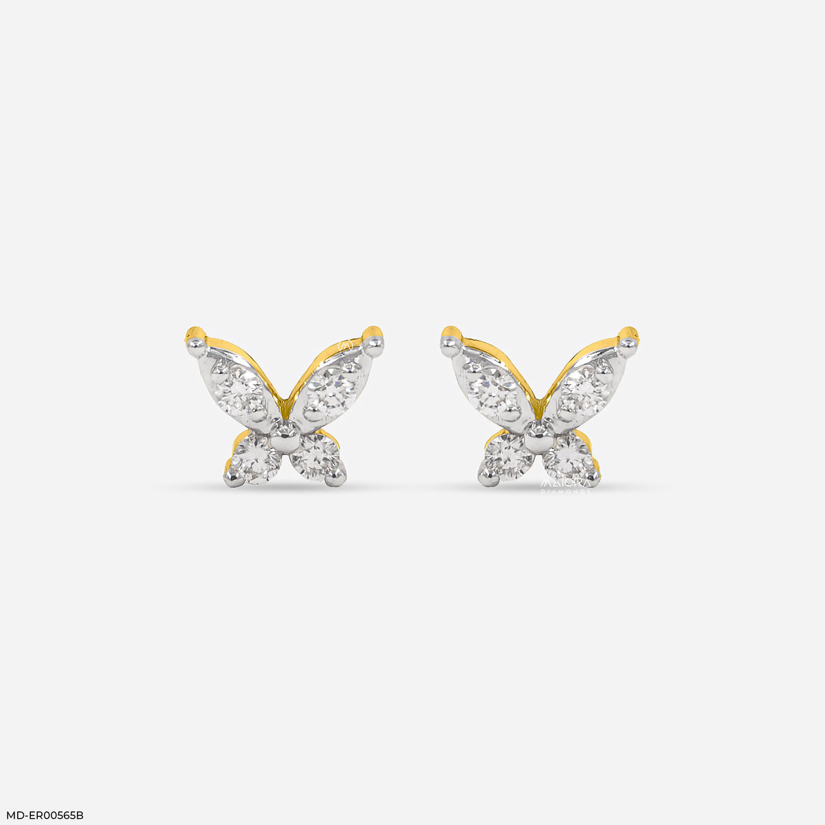 Sparkle Butterfly Stud Earrings
