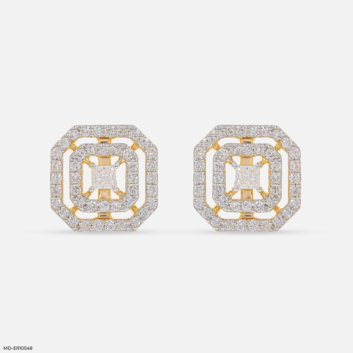 Dazzle Double Halo Diamond Earring