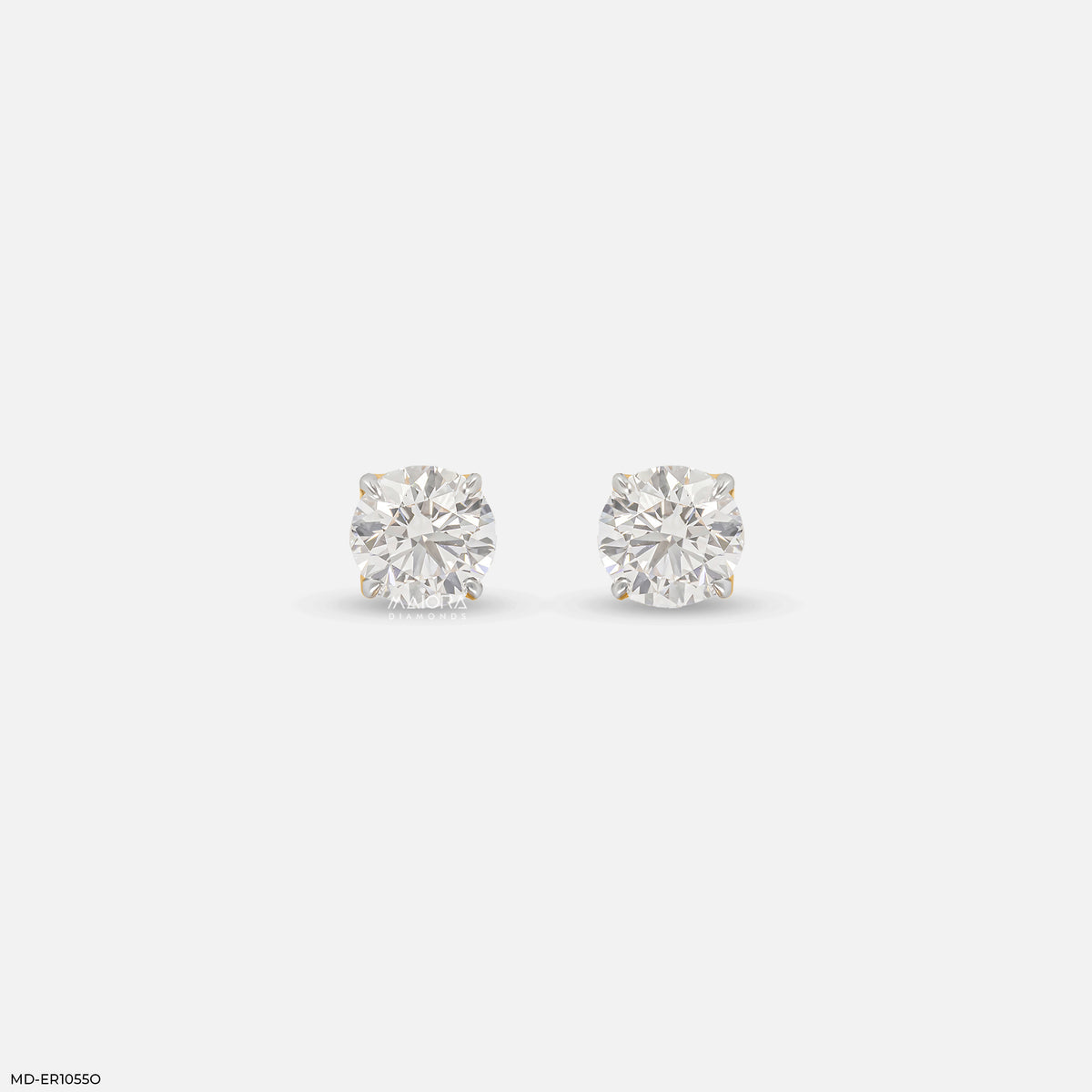 1 Carat Classic Brilliant-Cut Lab Diamond Studs