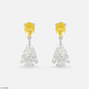 Vivid Drop Solitaire Earrings