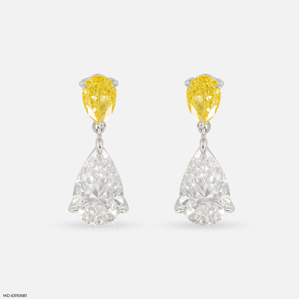Vivid Drop Solitaire Earrings
