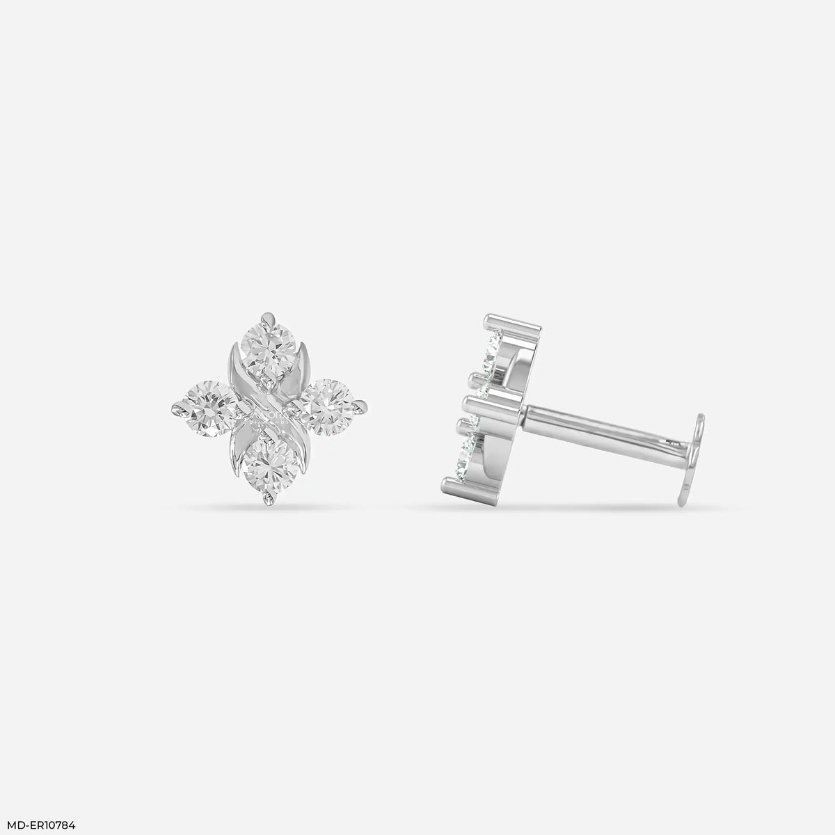 Criss Cross Diamond Earrings