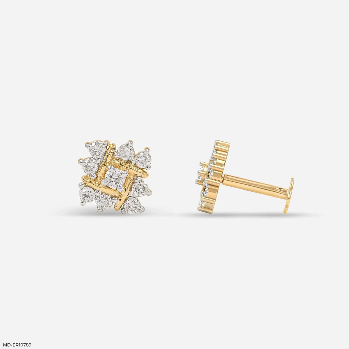 Elevated Aster Diamond Earrings