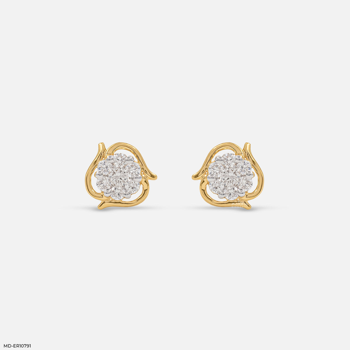 Gold Flicker Diamond Earrings