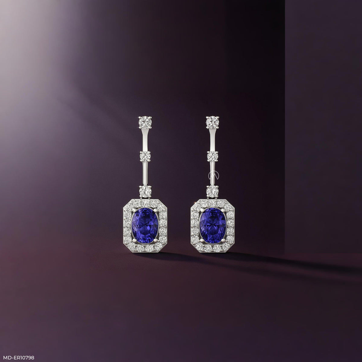 Tanzanite Regal Drop Earrings