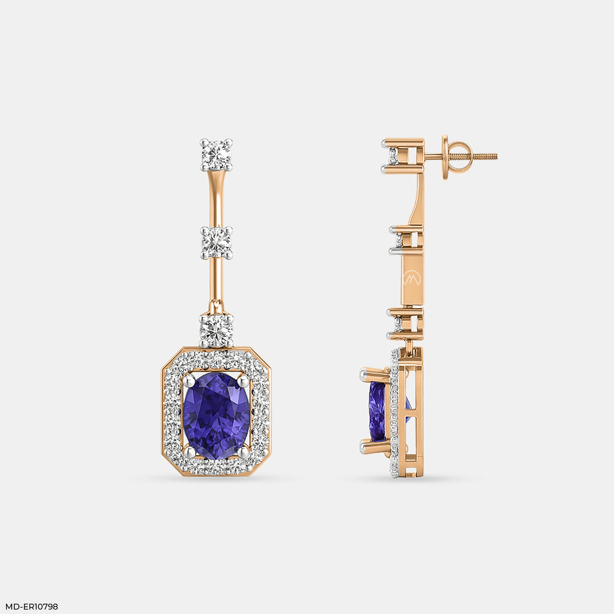 Tanzanite Regal Drop Earrings
