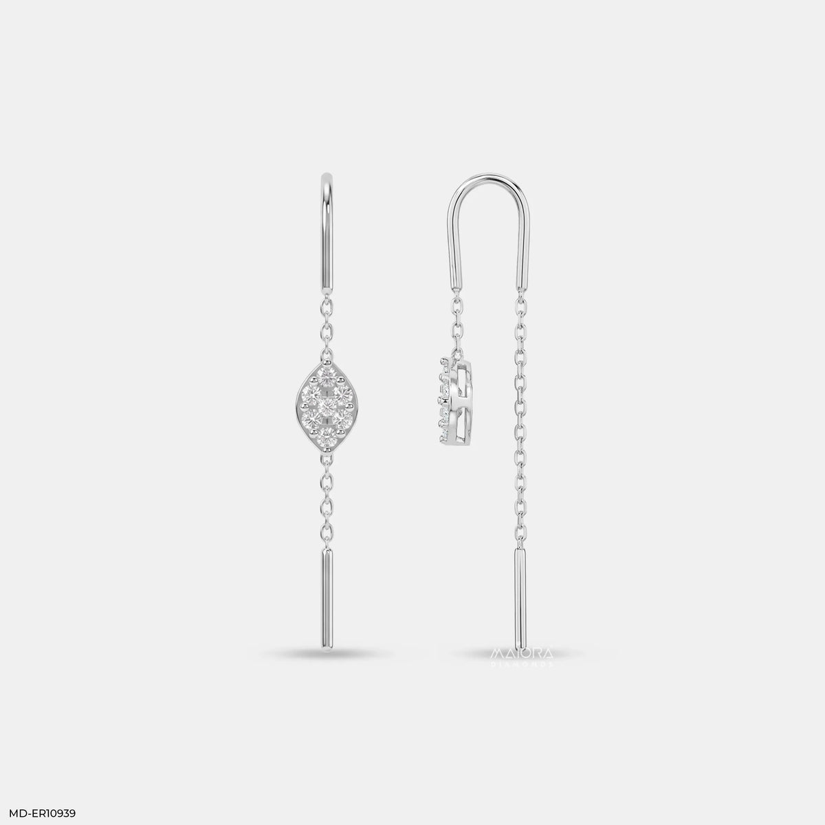 Marquise Glow Sui Dhaga Diamond Earrings