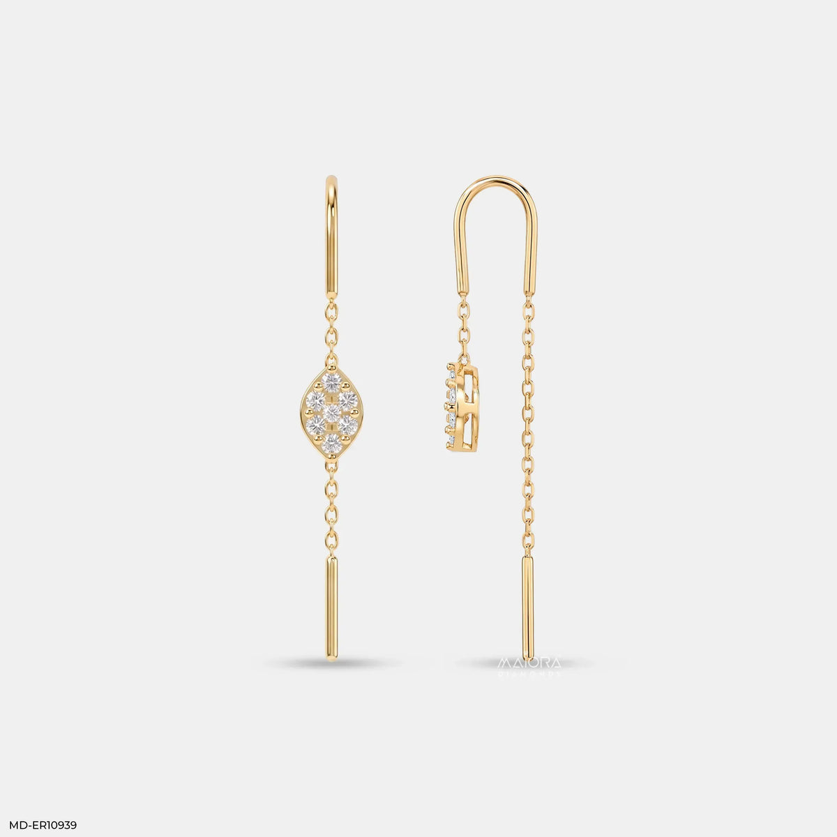Marquise Glow Sui Dhaga Diamond Earrings